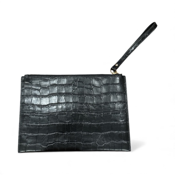 Michael Kors Black Croc-Embossed Wristlet - Picture 3 of 5